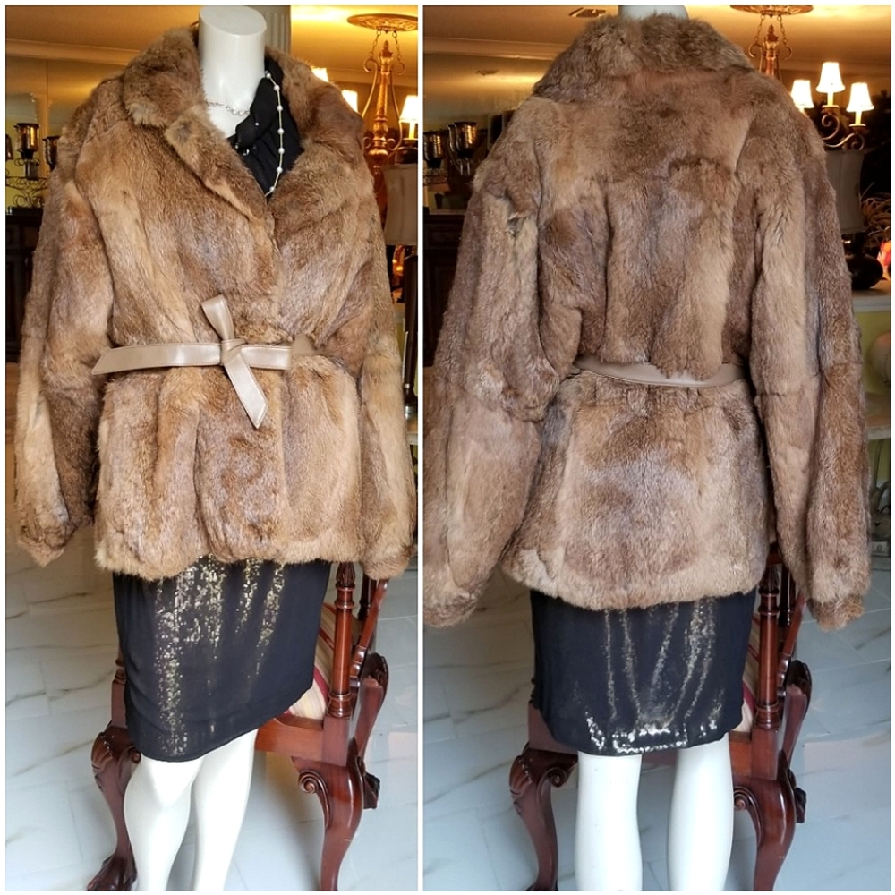 Gorgeous Vintage Lush Rabbit Fur coat